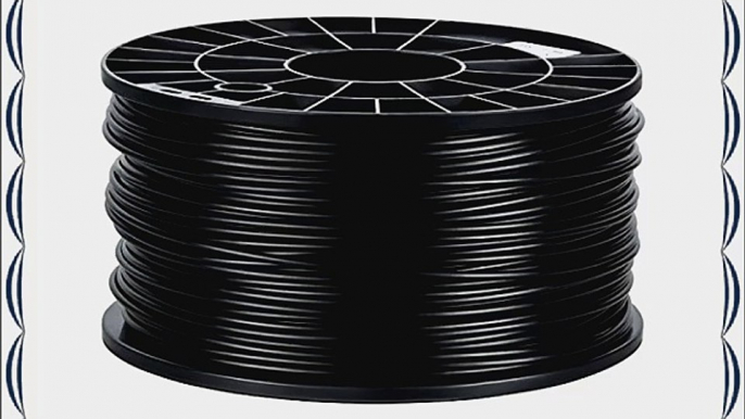 NuNus ABS Filament 3mm  1kg Filament Schwarz f?r 3D Drucker MakerBot RepRap MakerGear Ultimaker