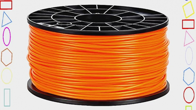 NuNus 3D Drucker/Printer ABS Filament 3mm 1KG orange f?r MakerBot RepRap MakerGear Ultimaker