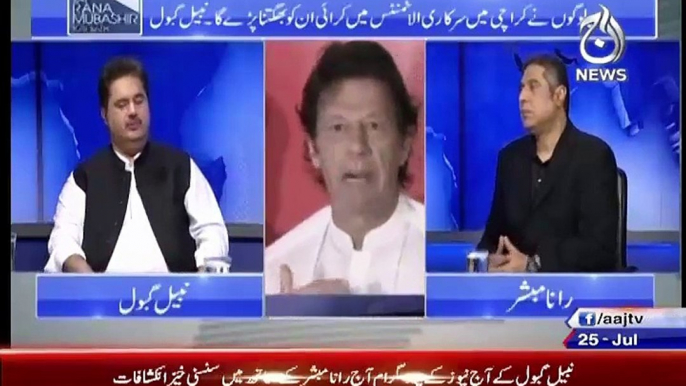 Aaj Rana Mubashir Kay Sath – 25th July 2015