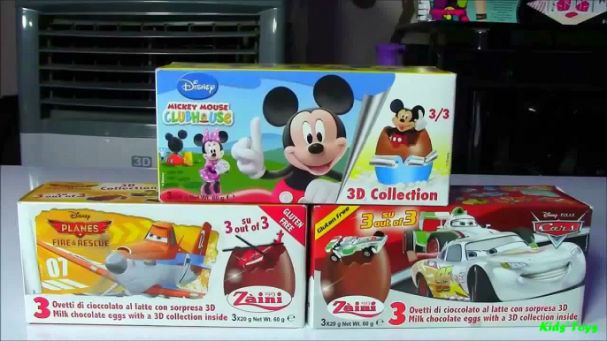 Zaini Surprise Eggs Disney Mickey Mouse Clubhouse Disney Planes Disney Cars Egg Surprise