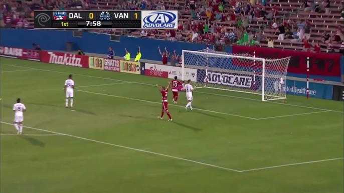 Je-Vaughn Watson Long Range Goal - FC Dallas vs Vancouver Whitecaps - MLS 09-07-2013