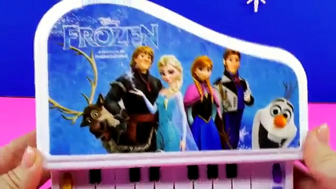 FROZEN Musical Light Up Piano Disney Dolls Elsa Kristoff Olaf Hans and Princess Anna Toys by DCTC