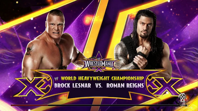 WWE 2K15 WrestleMania 31- Roman Reigns vs Brock Lesnar WWE Championship