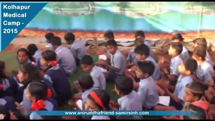 Aniruddha Bapu -  Kolhapur medical & Health camp 2015  Day 2 - Students performing gajar 8