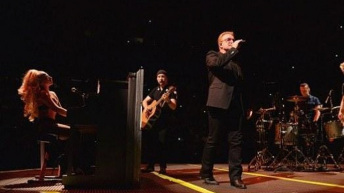 Lady Gaga Performs Ordinary Love with U2 in New York City, Night 5 - July 26th 2015