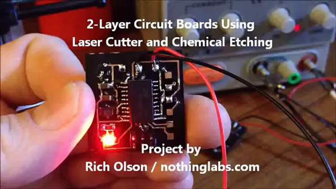 2-Layer Circuit Boards Using Laser Cutter / Chemical Etching