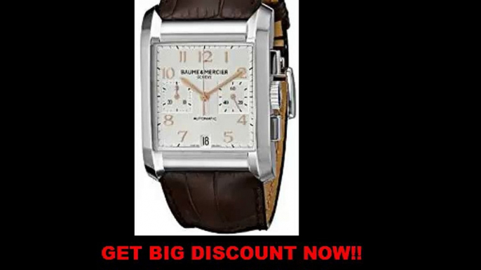 REVIEW Baume Mercier Men's 10029 Hampton Mens Chronograph Brown Leather Strap Watch