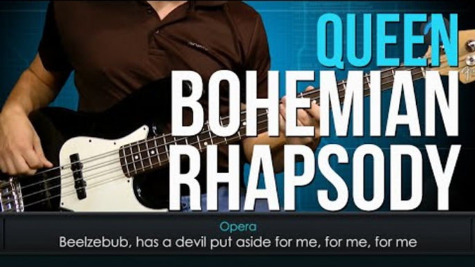 Queen - Bohemian Rapsody (como tocar - aula de contra-baixo)