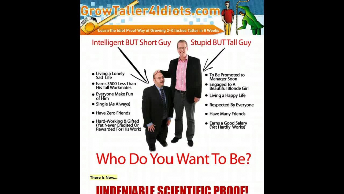 Grow Taller 4 Idiots Review - Don't Buy Grow Taller For Idiots Until You Watch This Video