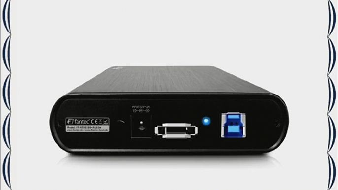 Fantec DB-ALU3e externe Festplatte 3TB (89 cm (35 Zoll) eSATA USB 3.0) schwarz