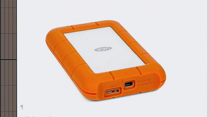 LaCie 9000299 Rugged Thunderbolt externe Festplatte 2TB USB 3.0