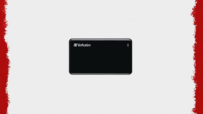 Verbatim externe SSD-Festplatte 256GB (5000 Mbps USB 3.0) schwarz