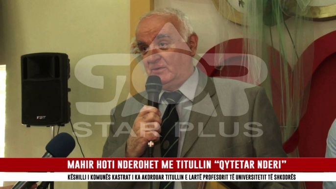 MAHIR HOTI NDEROHET ME TITULLIN “QYTETAR NDERI”