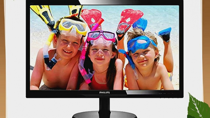 Philips 223V5LSB/00 546 cm (215 Zoll) Wide LCD LED Monitor (VGA DVI 5ms Reaktionszeit) schwarz