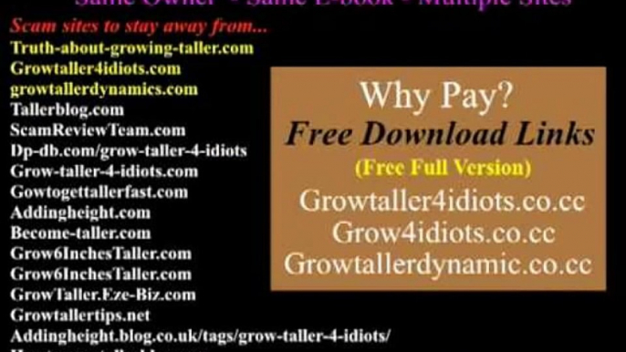 Grow Taller 4 Idiots grow taller 4 idiots review