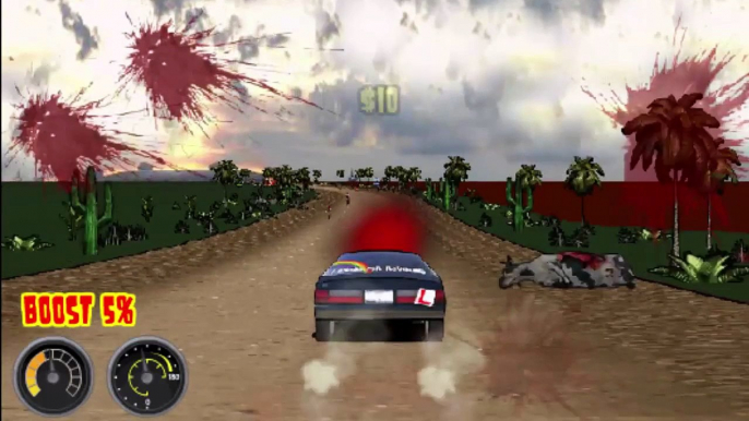 Highway of the Dead. Shoot down zombies in a car. Cartoon is not for children