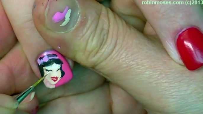 3 Nail Art Tutorials   DIY Snow White Nails   Short Nails with Pink Hearts and Crown!