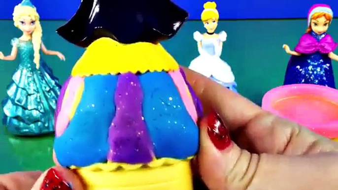 Play Doh Sparkle Princess Ariel Elsa Anna Disney Frozen MagiClip Glitter Glider Princesas Magic Cli