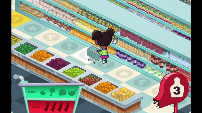 Fizzy's Lunch Lab Supermarket Mania Cartoon Animation PBS Kids Game Play Walkthrough