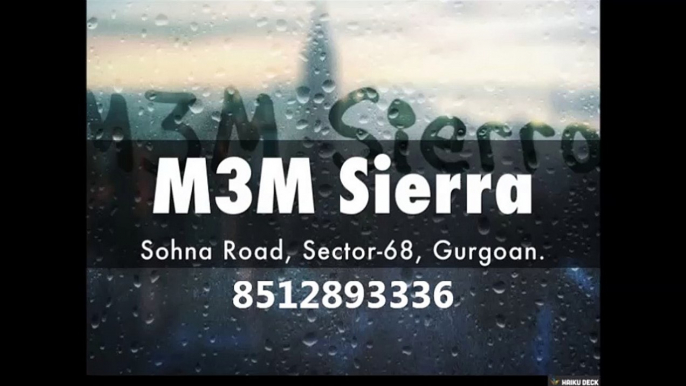 m3m sierra location map | m3m sierra floor plans