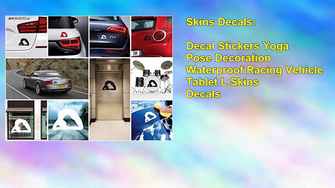 Decal Stickers Yoga Pose Decoration Waterproof Racing Vehicle Tablet L Skins Decals