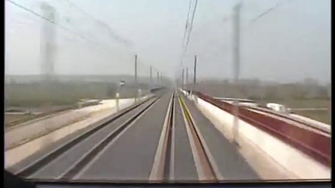 cabin view inside TGV during hight speed record on april 3rd 2007 -2