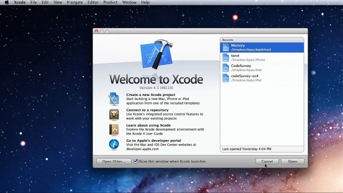 Build your 1st iPhone App - Lesson 2 - Xcode