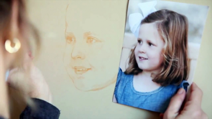 Pastel portrait, Portrait painting process, Making a Pastel portrait