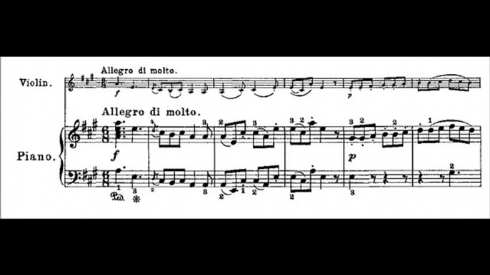 Wolfgang Amadeus Mozart - Violin Sonata No. 22, K. 305 [Complete] (Piano Concerto)