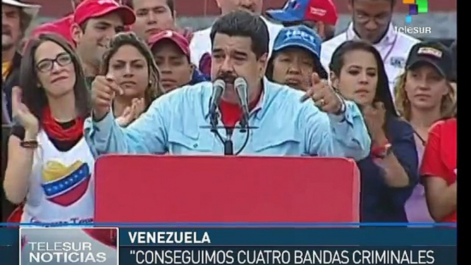 Nicolás Maduro informa de la detención de bandas criminales en Barinas