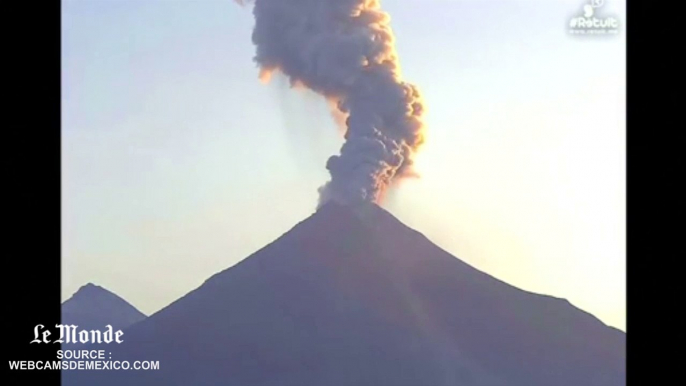 L’impressionnante éruption du volcan Colima au Mexique