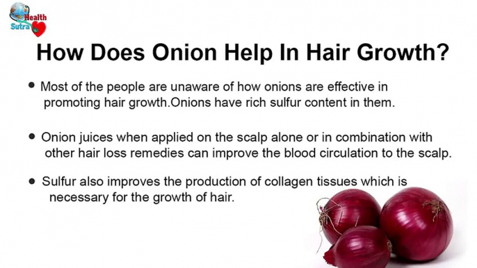 #1 How Onion Helps in Hair Growth