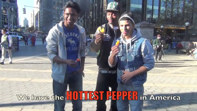 CRAZY HOT PEPPER CHALLENGE IN PUBLIC! - TrueStoryASA