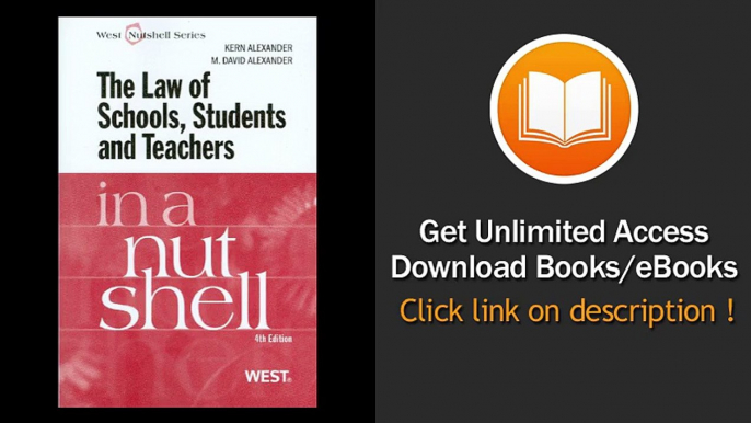 Law of Schools Students and Teachers in a Nutshell EBOOK (PDF) REVIEW