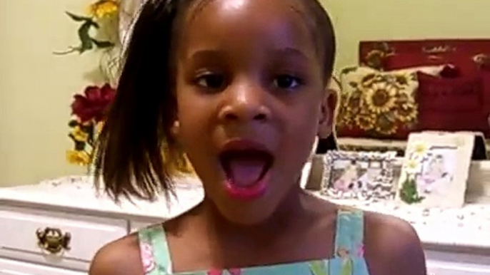 Kayla 5 years old singing And I am telling you