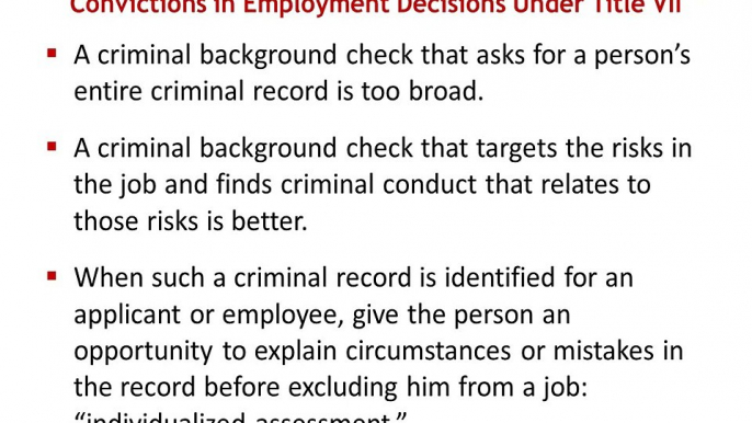 Understanding the EEOC's New Criminal Records Guidance