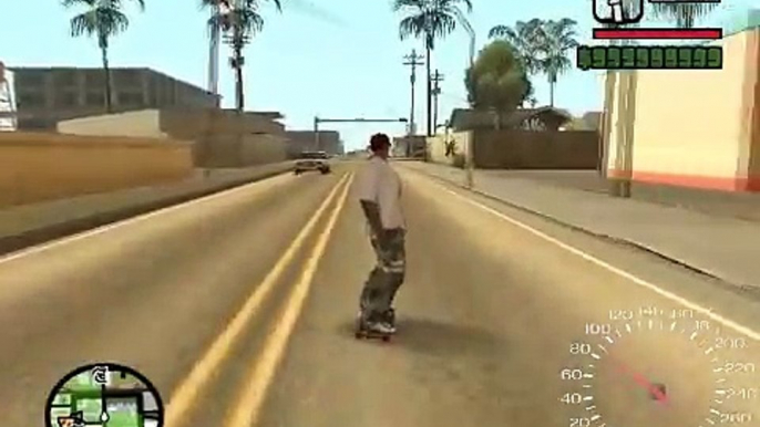 GTA San Andreas Loquendo - CJ sale a andar en skate