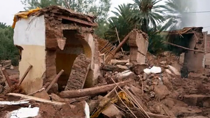 Inondations Bniouzieme, Boudenib, Errachidia, Fnidek, tanger, Nador, Maroc