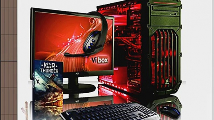 VIBOX Warrior Paket 4W - Schnell 4.1GHz 6-Core Hohe Spezifikation Desktop Gamer Gaming PC Computer