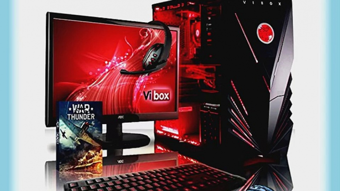 VIBOX Warrior Paket 4XLW - Schnell 4.1GHz 6-Core Desktop Gamer Gaming PC Computer mit Komplet