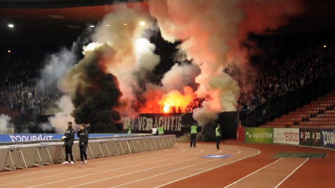 Pyroshow by GC-Ultras   GCZ  vs. Schlachthofschweine ( 3-1)   30.10.2013