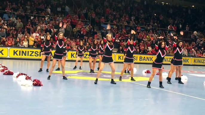 V-dance Cheerleaders Veszprém: MKB Veszprém- Atletico Madrid 2013.02.23.