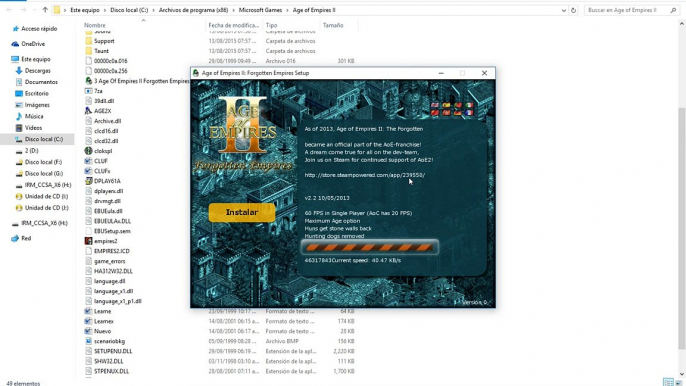 DESCARGA INSTALA Y JUEGA ONLINE AGE OF EMPIRES 2 + CONQUERORS + FORGOTTEN PARTE 2-2