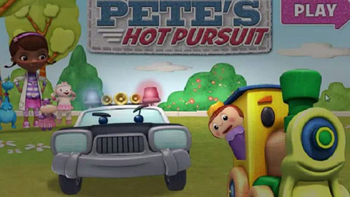 Disney Jr Doc McStuffins Officer Pete's Hot Pursuit Cartoon Animation Game Play Walkthrough