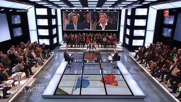 Marine Le Pen Le duel avec Henri Guaino - 3/6 Des Paroles et des actes