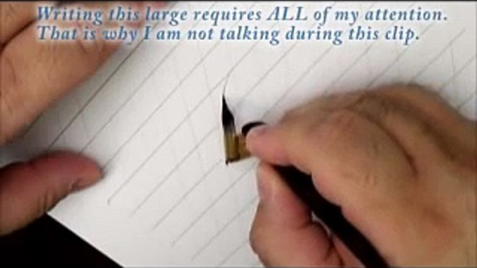 Script in the Copperplate Style: Writing Large Letters