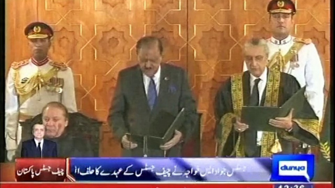 Dunya news: Jawwad S Khawaja takes oath as Chief Justice of Pakistan