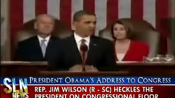 Obama heckled by Rep. Jim Wilson of SC (Unedited Footage)