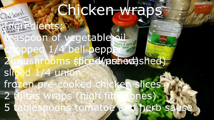 Chicken fajitas wraps - Recipe