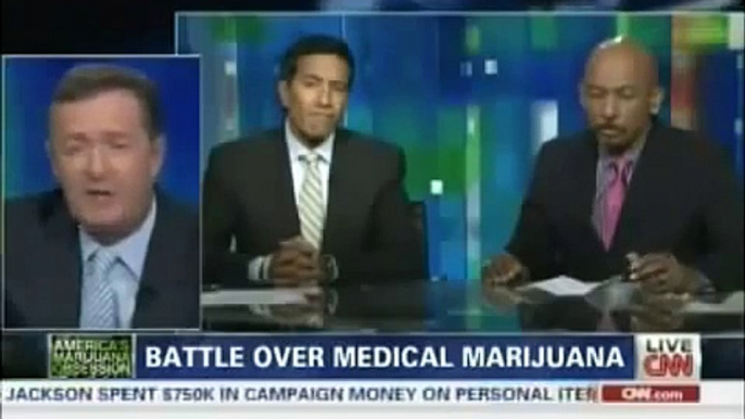 CNN - Piers Morgan - Dr Sanjay Gupta & Montel Williams Follow-Up to "WEED" Documentary